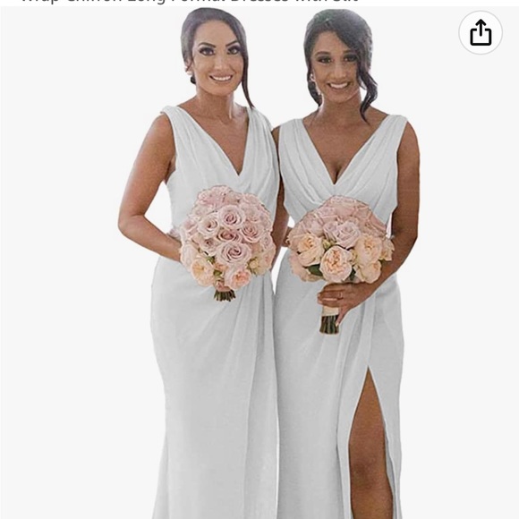 White gown, custom made, never worn. - Picture 1 of 10